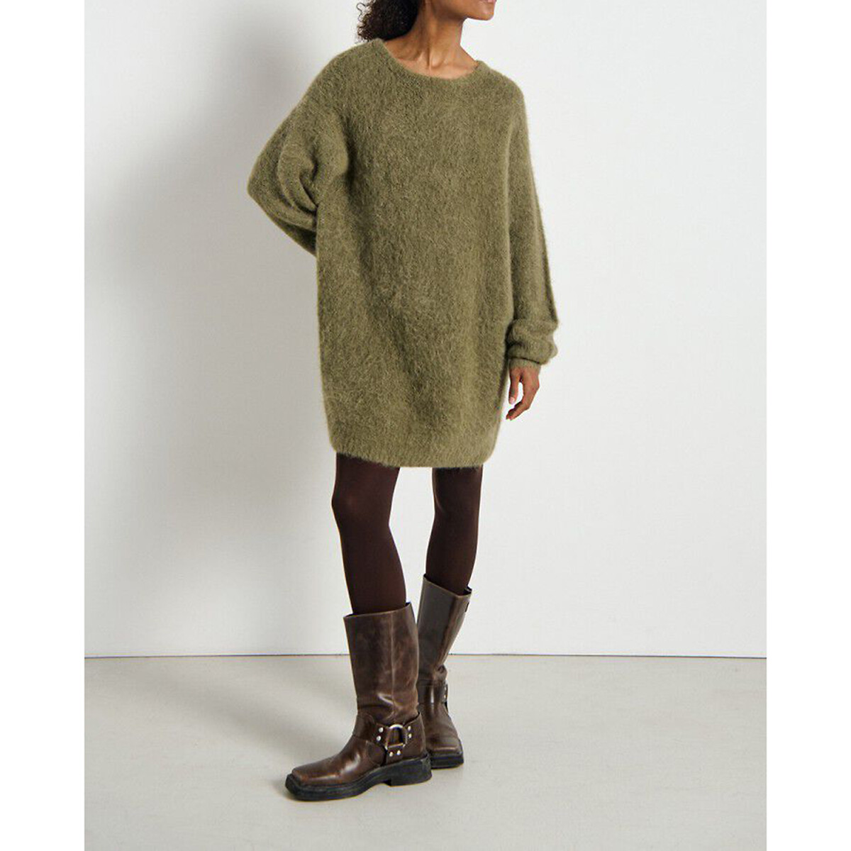 Niby Mini Jumper Dress with Crew Neck 90005637, AMERICAN VINTAGE