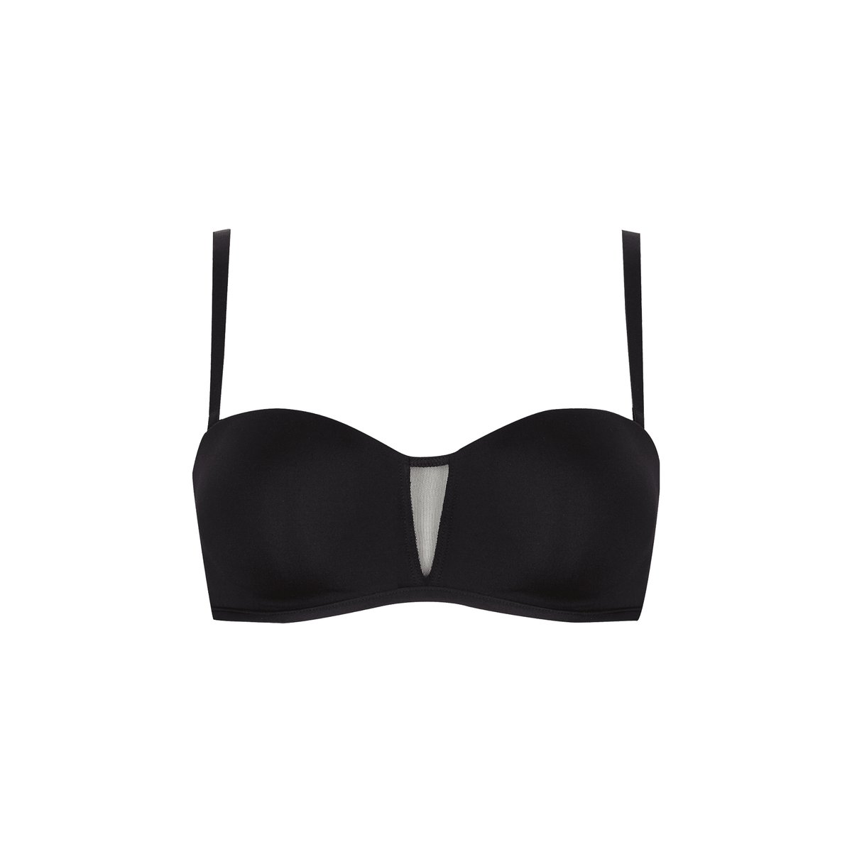 Soutien-gorge bandeau NUANCES noir, WELL