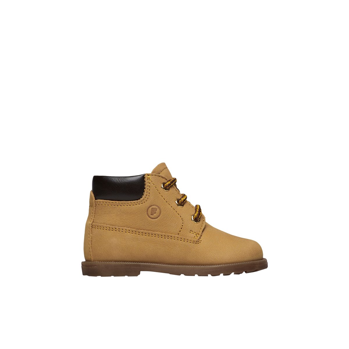 Bottines en cuir et suède STAMBECCO jaune ocre, FALCOTTO