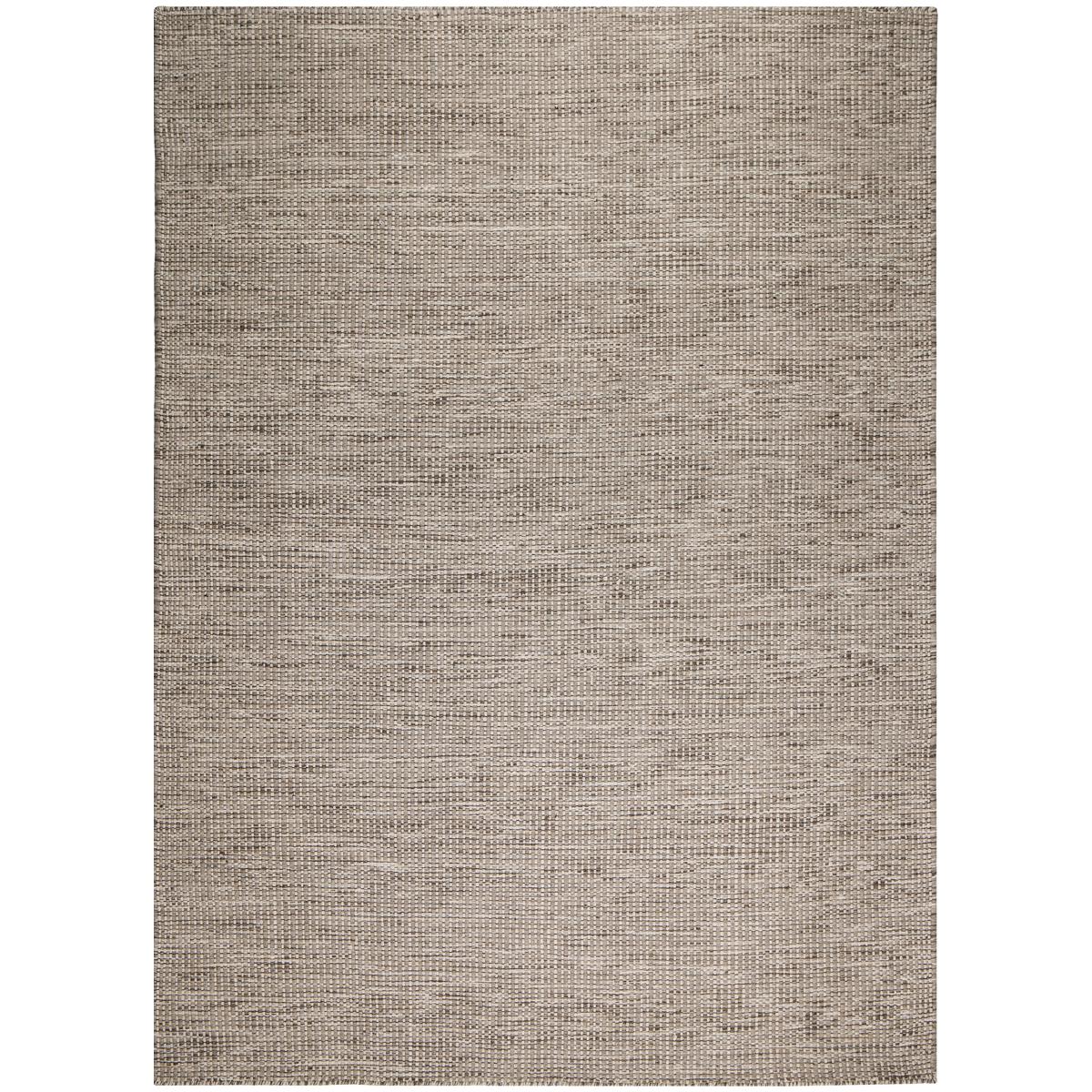 Tapis kilim fait main en laine motif uni LOOK 408 gris, UN AMOUR DE TAPIS