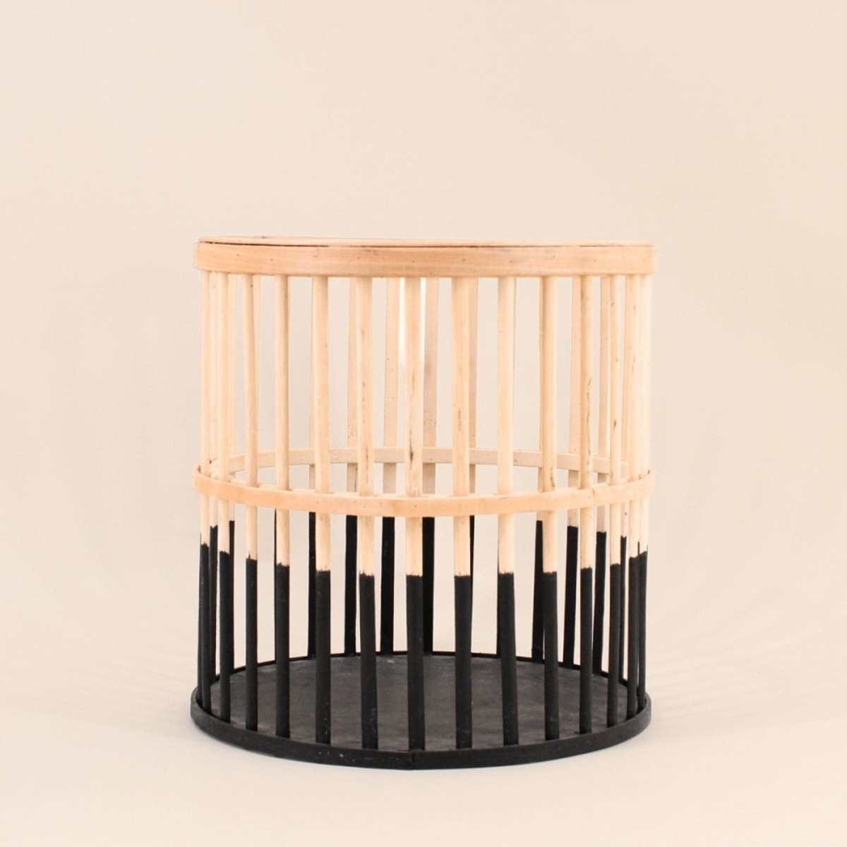 Lanterne ronde en bambou 25cm naturel, ORNAMI