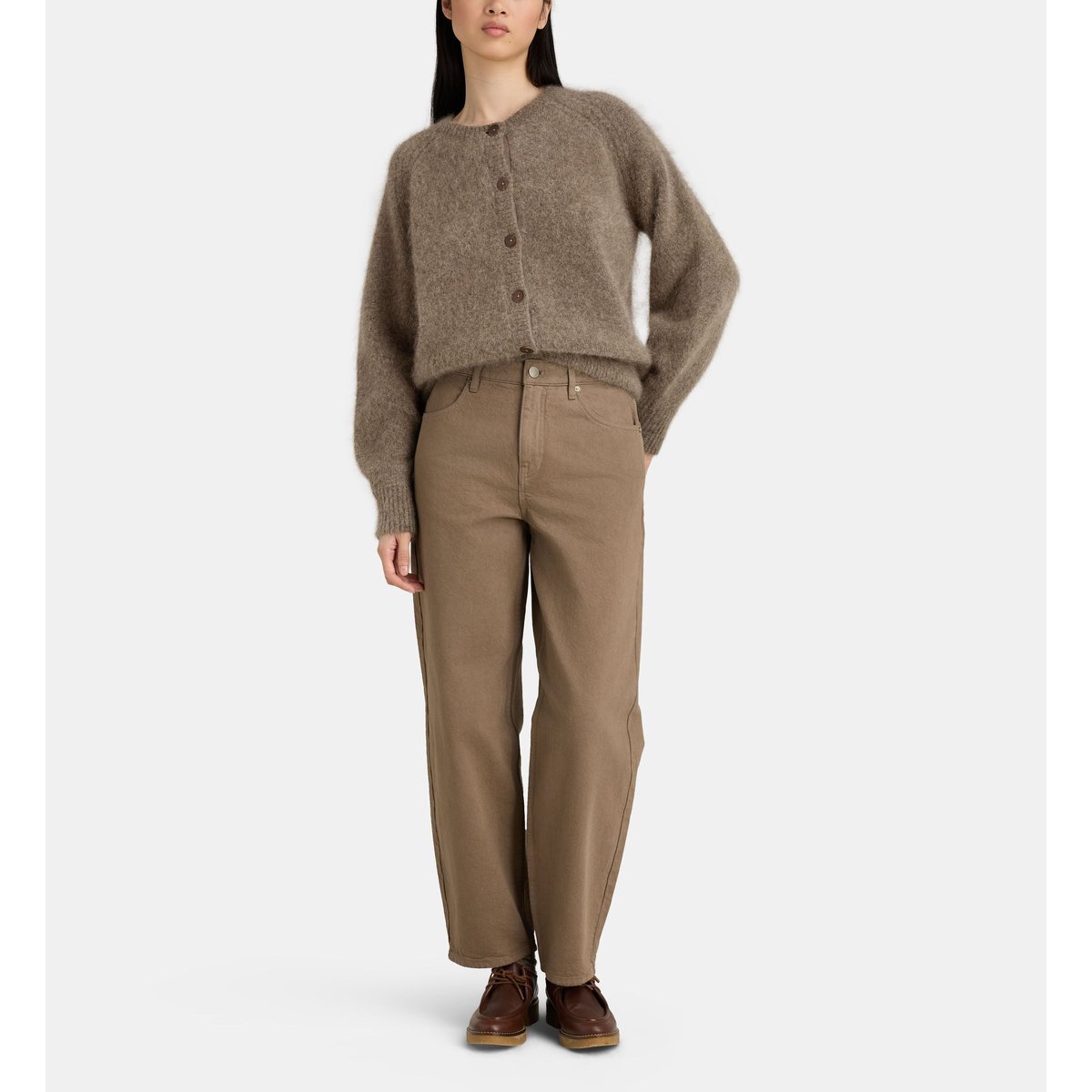 Gilet droit orson laine mélangée taupe, JODHPUR