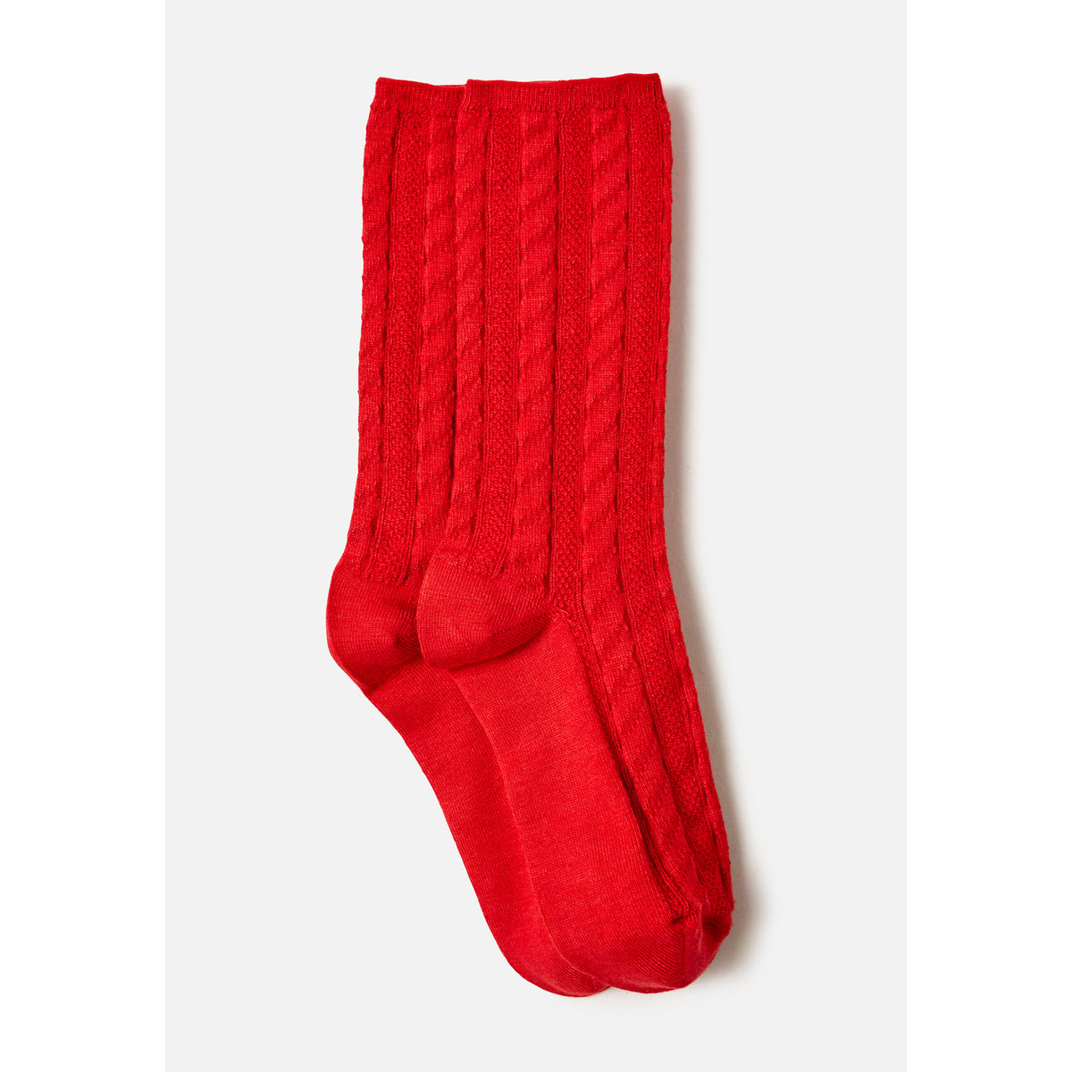 Paires de chaussettes torsadées thermolactyl - Lot de 2 rouge, DAMART