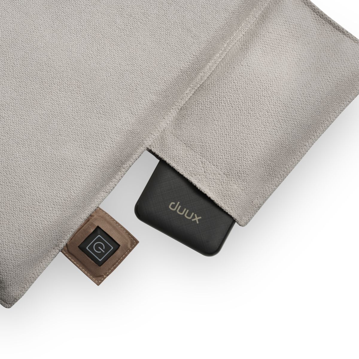 Coussin chauffant DXLV50 - Mellow Gris 40x40 couleur unique, DUUX