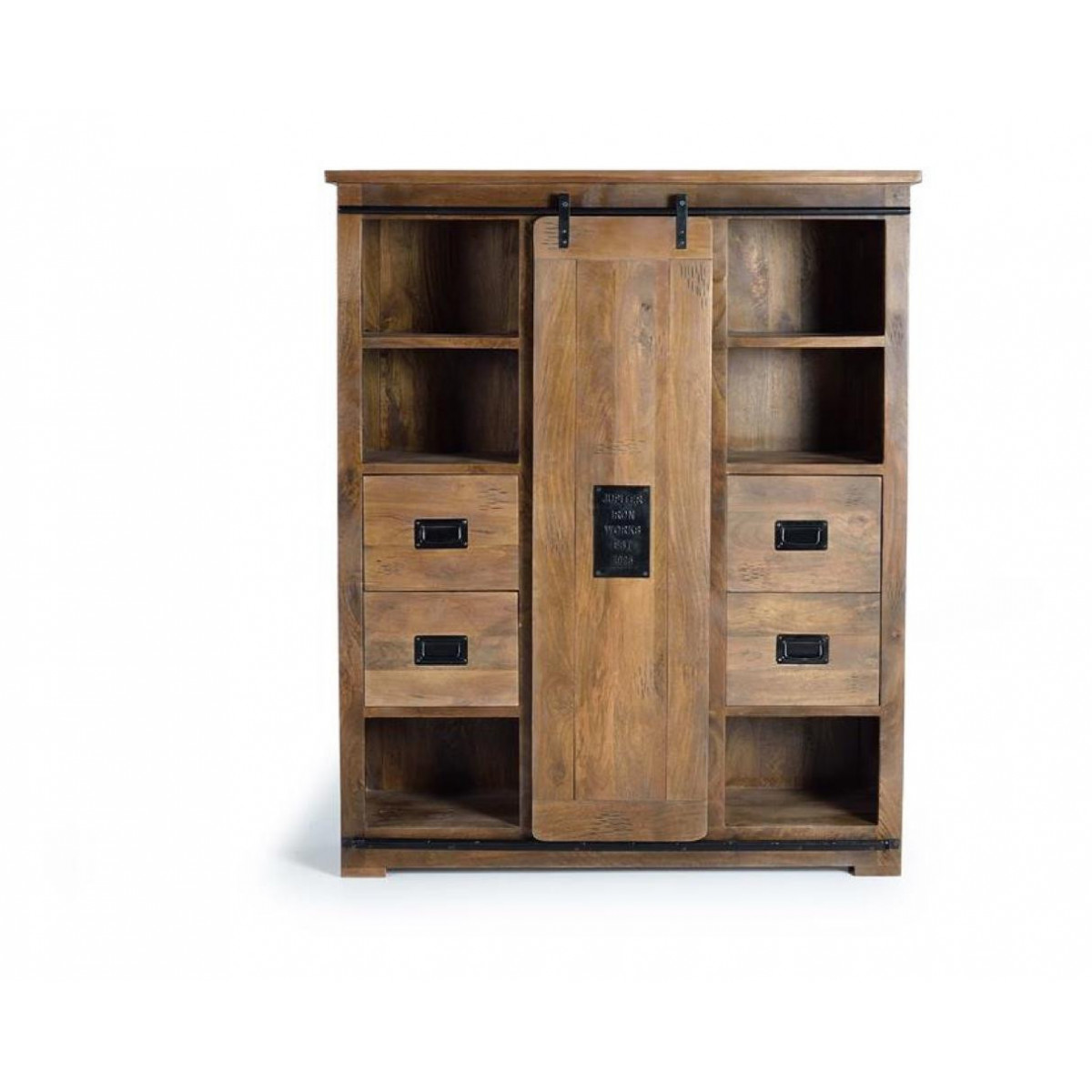 Armoire 4 tiroirs - LALIA marron, DECORATION D’AUTREFOIS