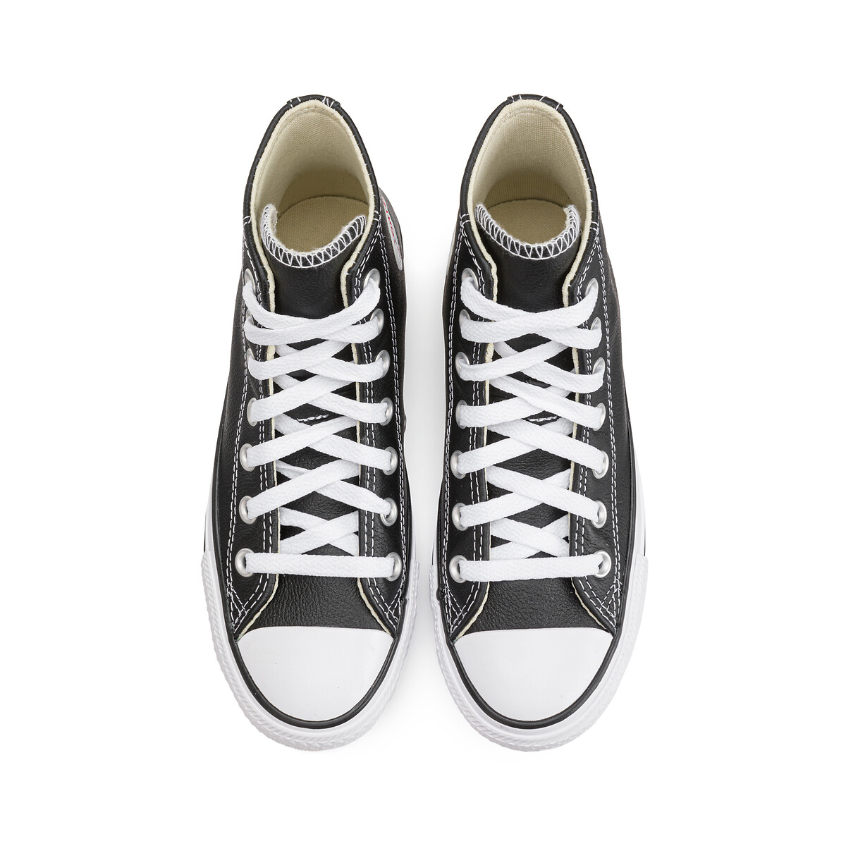 Chuck Taylor All Star Cuir Hi noir, CONVERSE