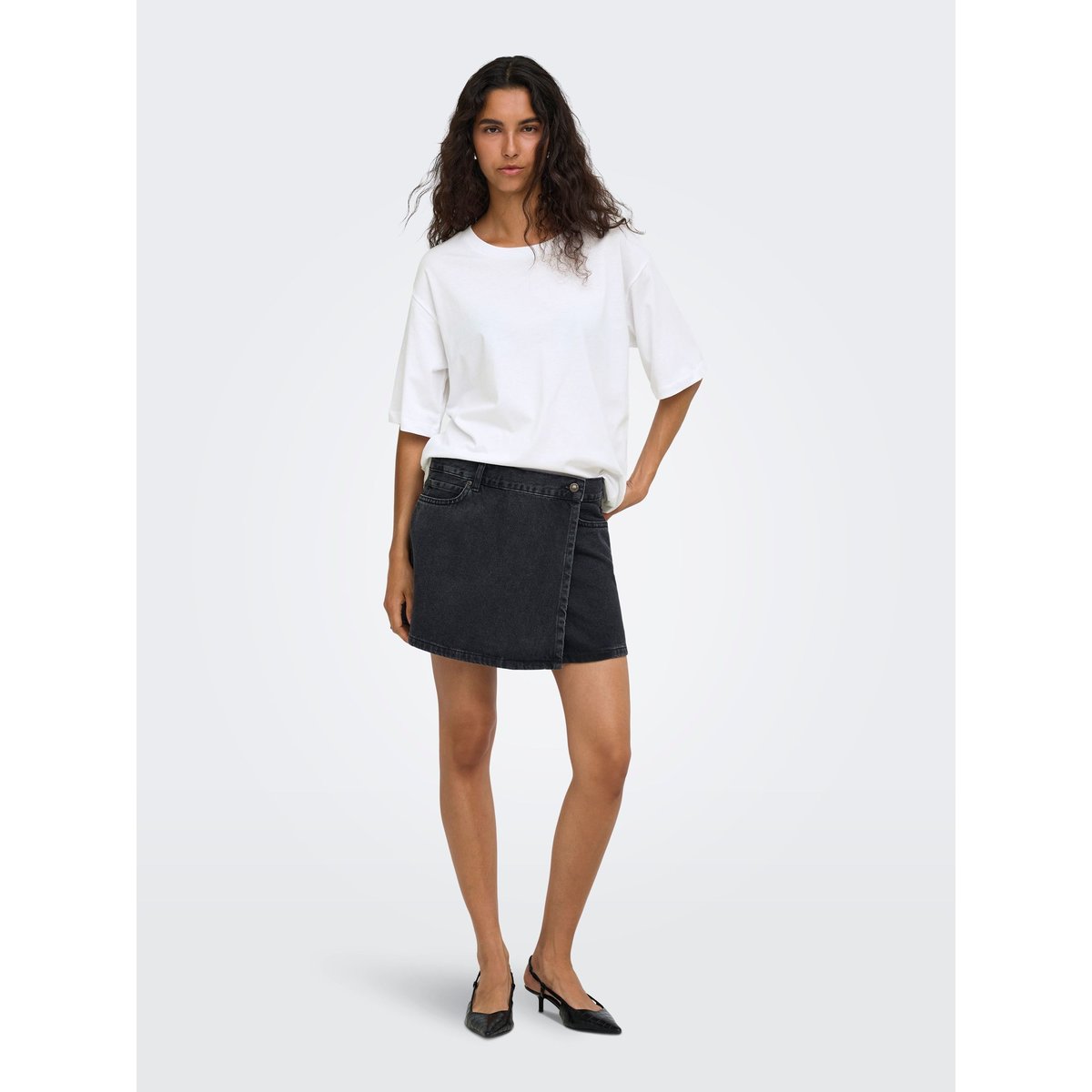 T-Shirt bright white, ONLY