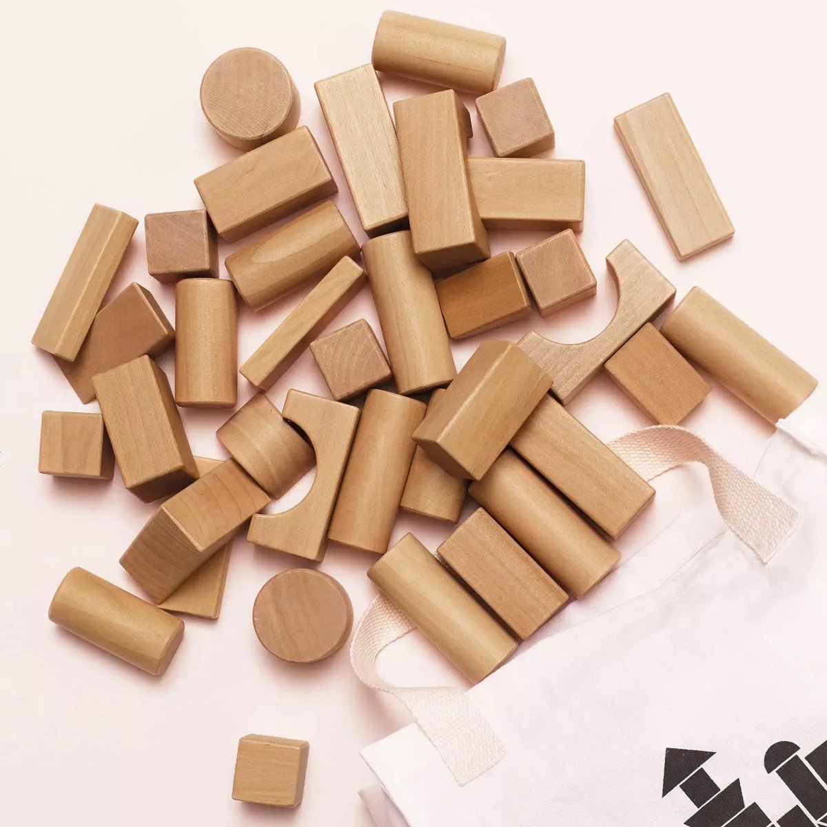 Blocs de construction en bois naturel beige, LE TOY VAN