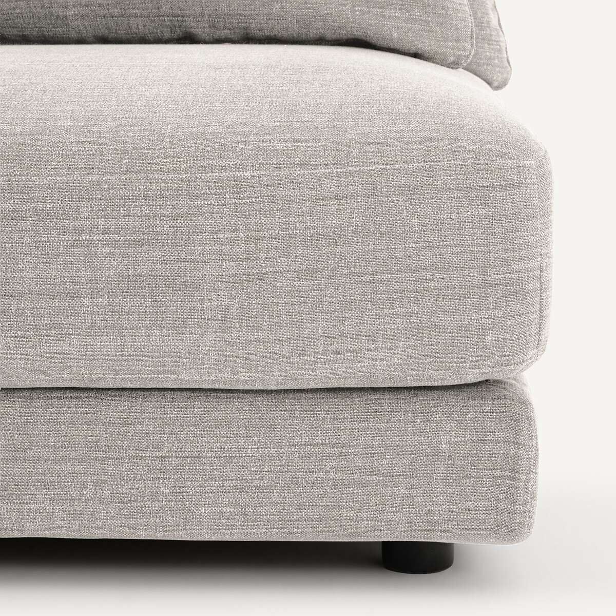 Linkes Sofa-Halbmodul, modular, aus Baumwolle und Leinen, TIBERIO beige, AM.PM