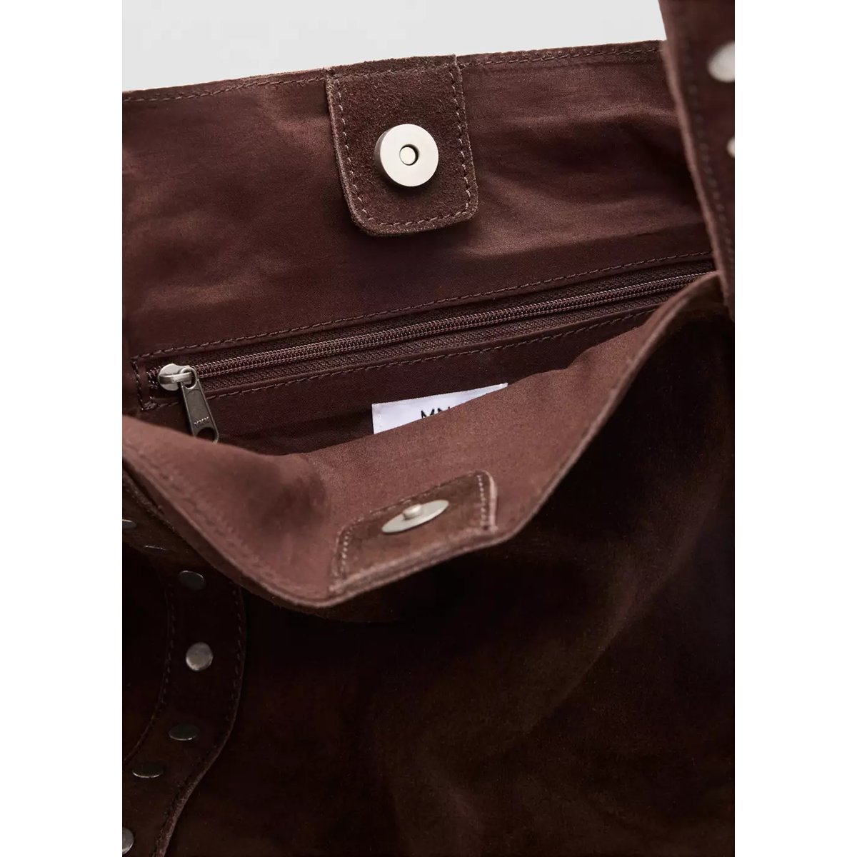 Sac tote cuir chocolat, MANGO TEEN