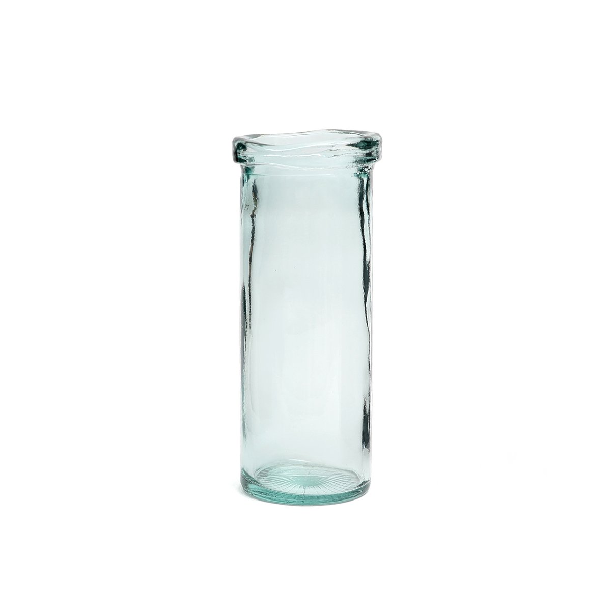 Vase en verre recyclé JIANDAN bleu, BAZAR BIZAR