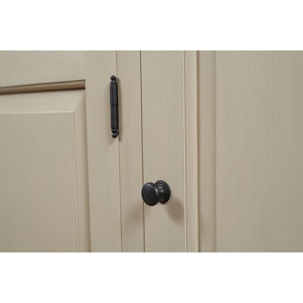 Buffet bas en bois 4 portes 2 tiroirs campagne chic - VILLAS gris, HELLIN, DEPUIS 1862