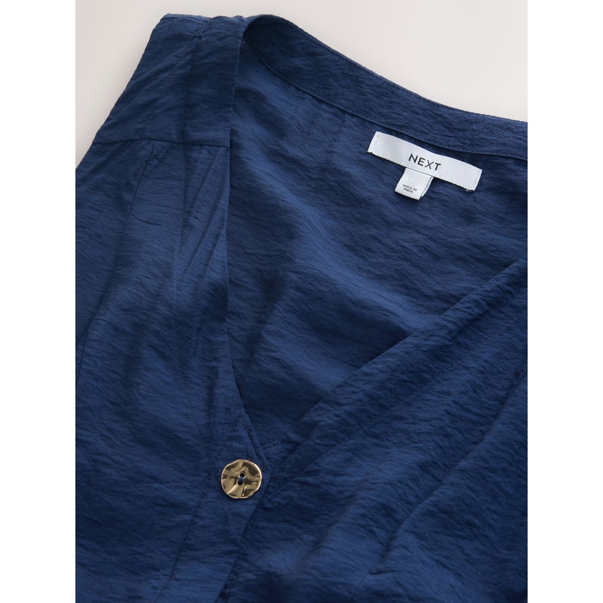 Robe midi 2-en-1 à col v avec ourlet mouchoir bleu, NEXT