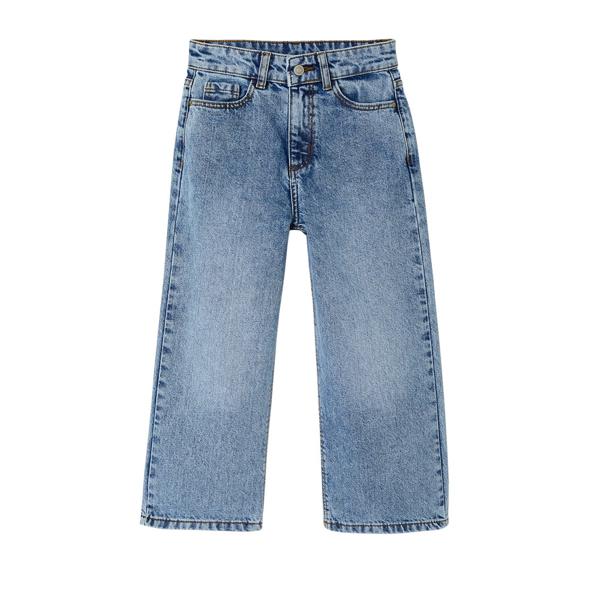Jean large morphologik tour de hanches fin bleu moyen, VERTBAUDET
