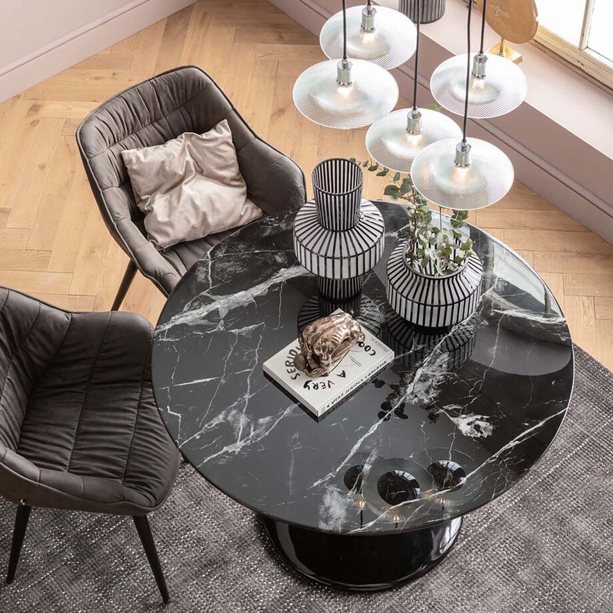 Table ronde, SOLO noir, KARE DESIGN