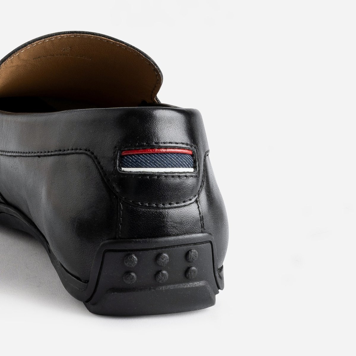 Mocassin en cuir WODYA noir, ERAM