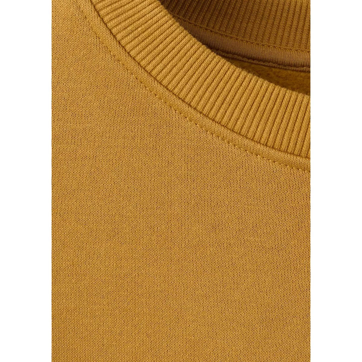 Sweat-shirt coton texte moutarde, MANGO TEEN