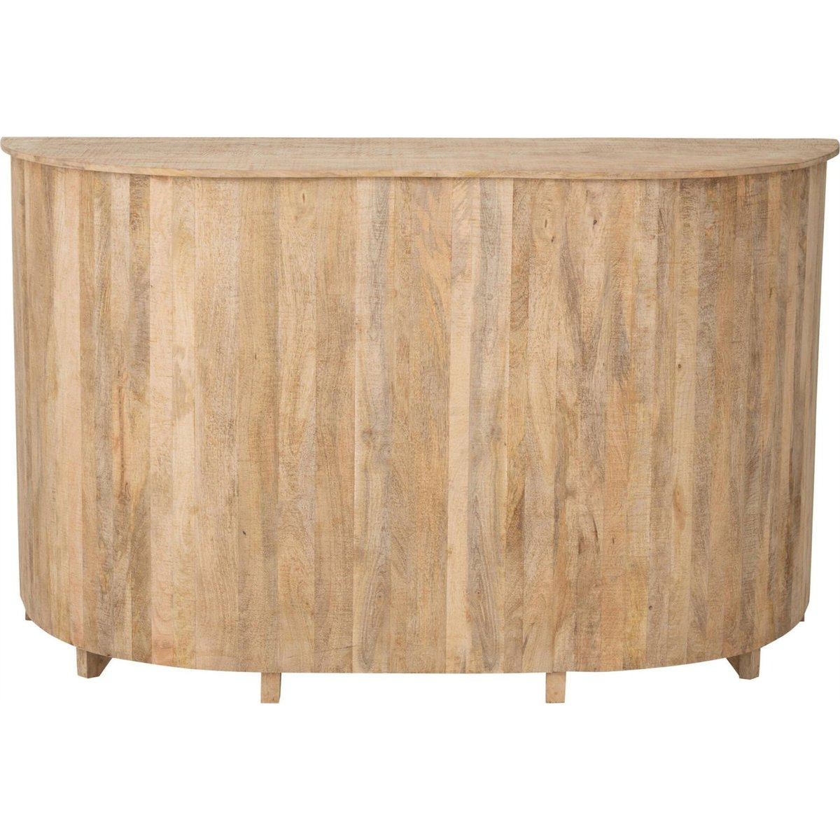 Meuble bar lounge en bois de manguier naturel, RECOLLECTION