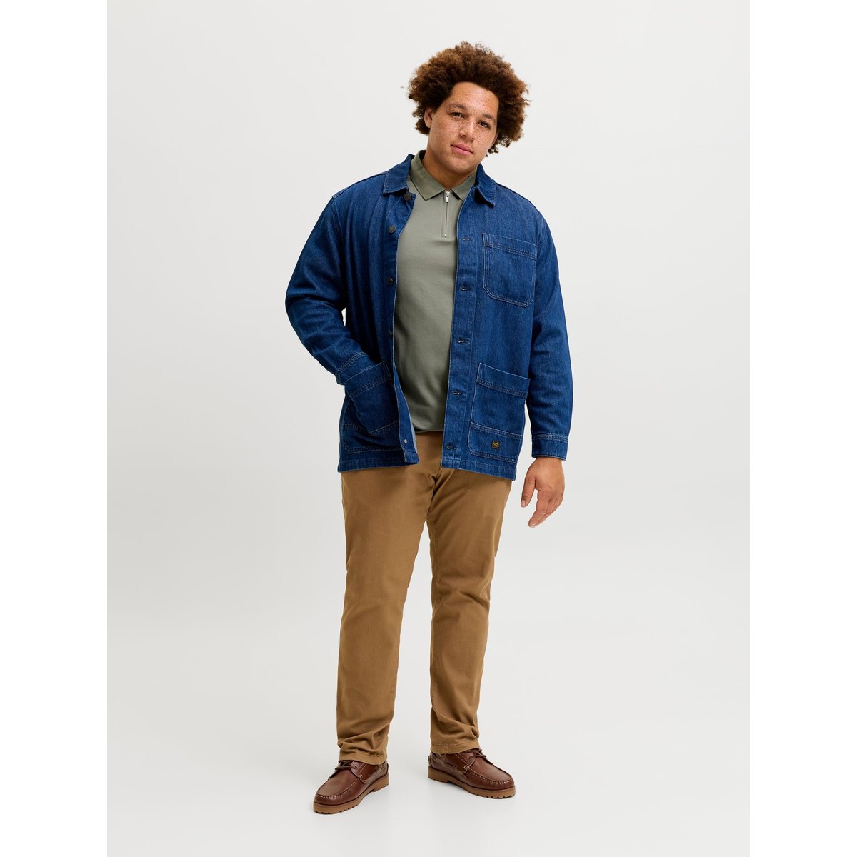 Polo grise - smokey olive, JACK & JONES