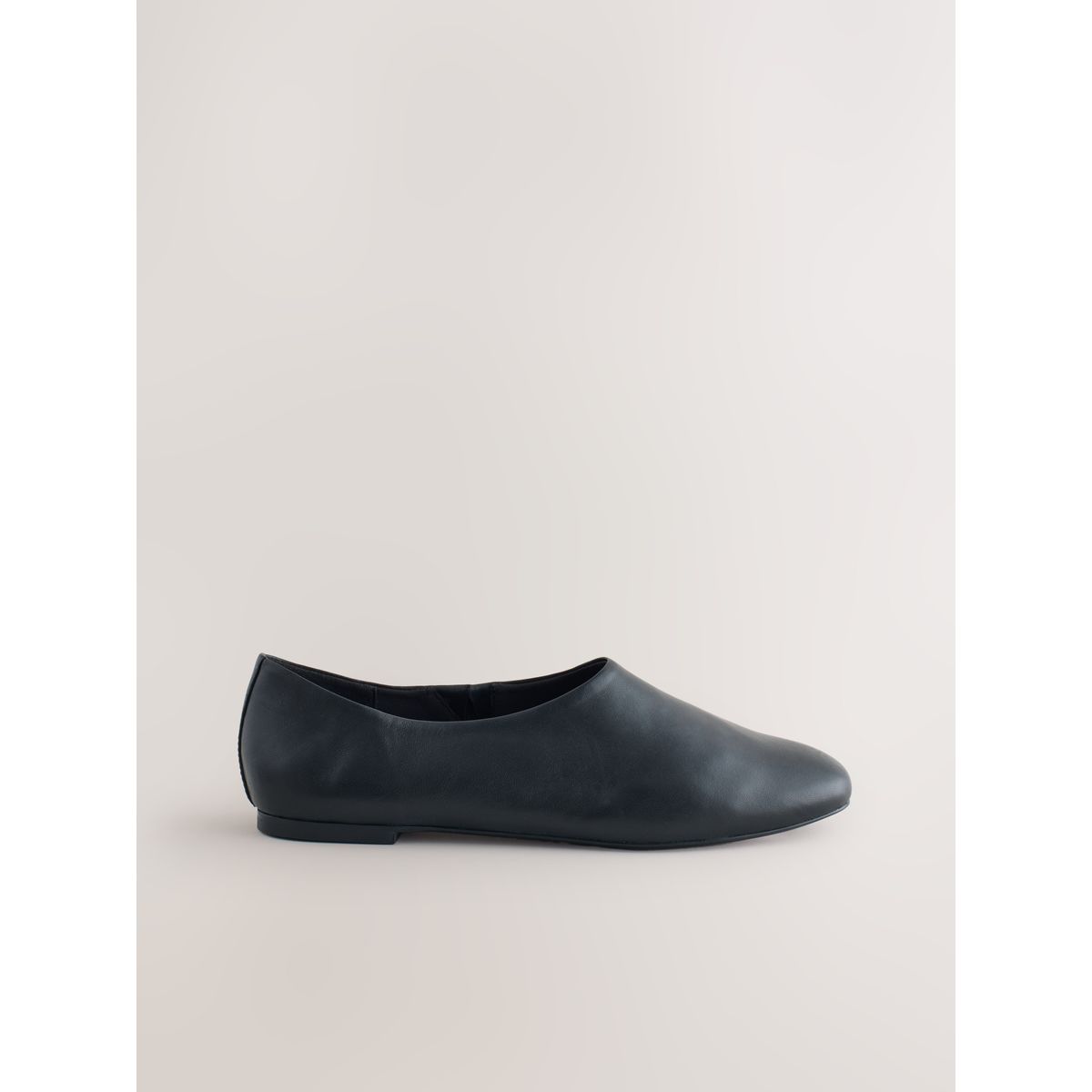Ballerines montantes en cuir forever comfort® noir, NEXT