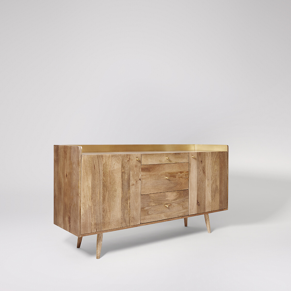 Fresco Mango Wood 2 Door 3 Drawer Sideboard light wood, SWOON