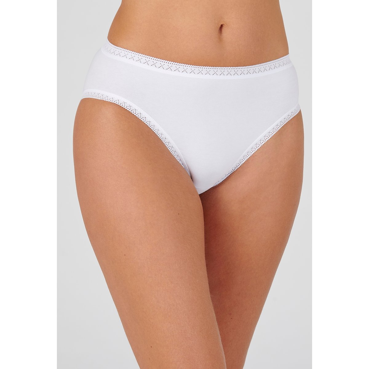 Culotte mini coton stretch blanc, DAMART