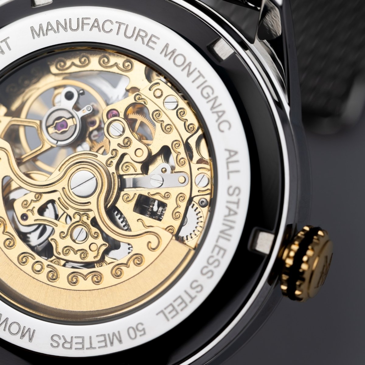 Montre Analogique ORIGINE argenté argenté argenté, MONTIGNAC