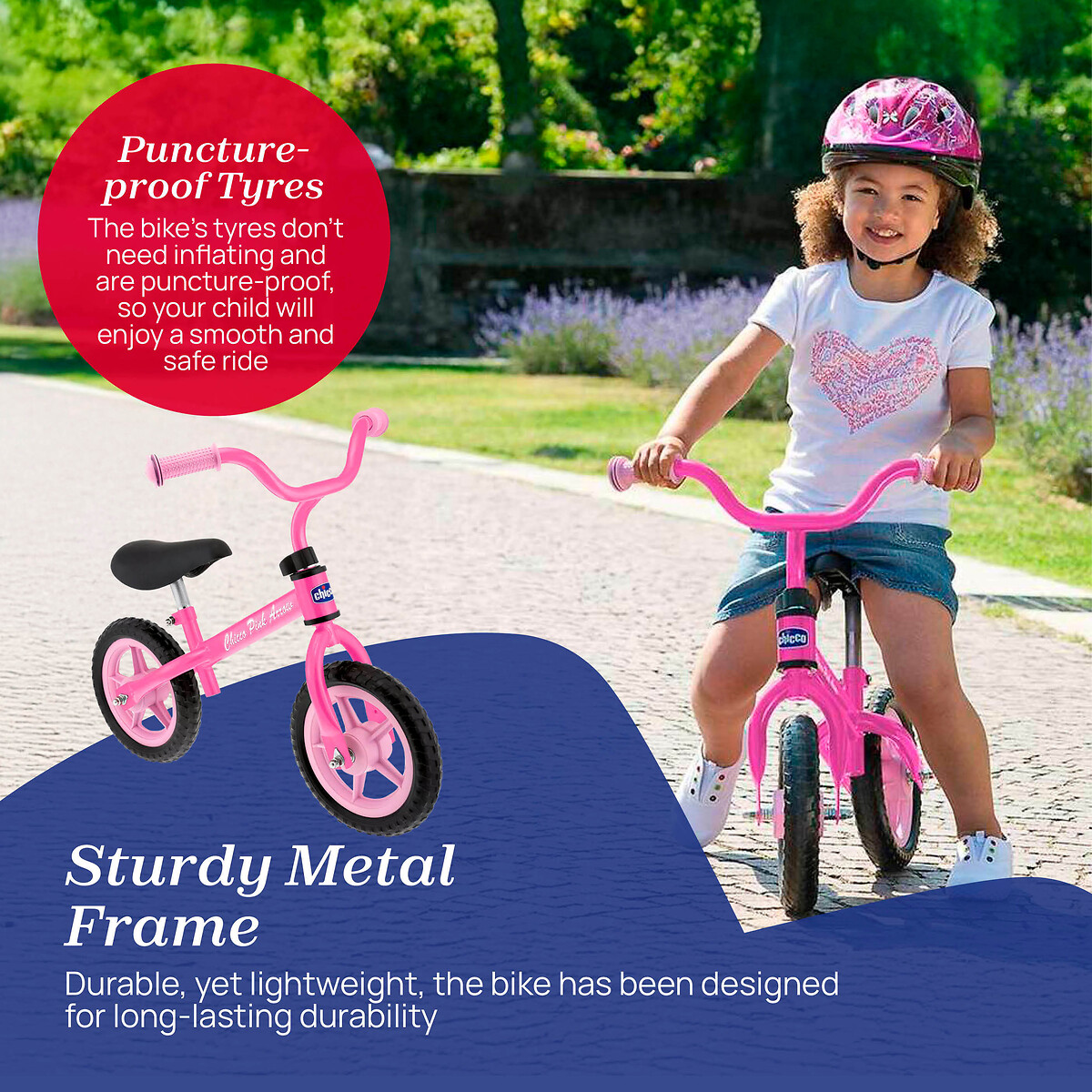 Arrow Balance Bike pink, CHICCO
