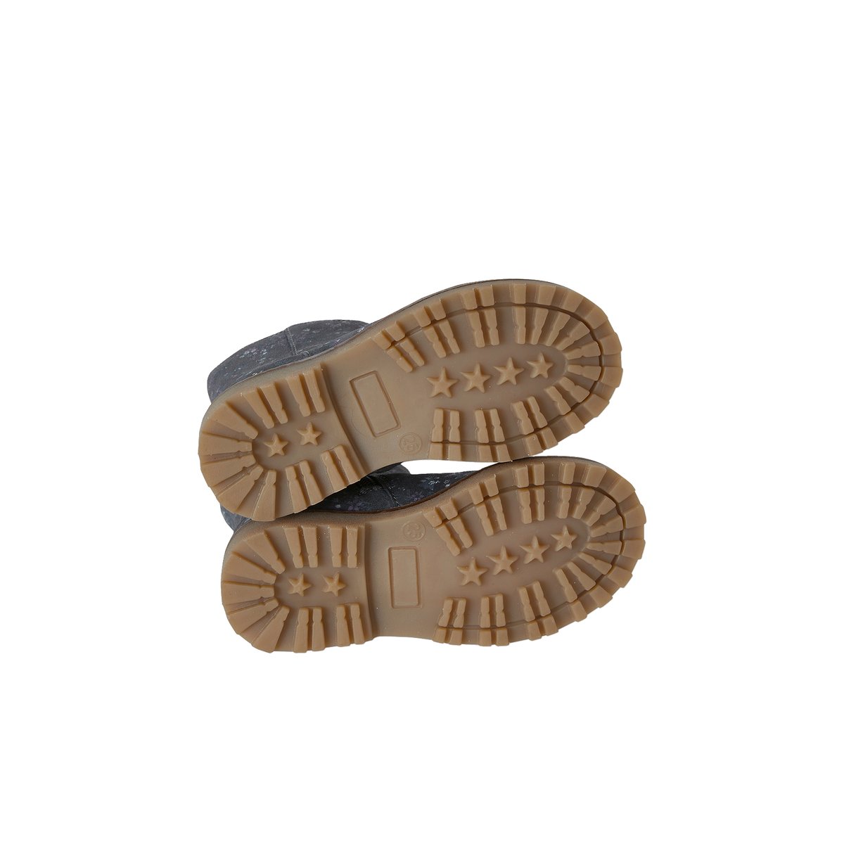 Bottes en cuir collection maternelle gris imprimé fleurs, VERTBAUDET