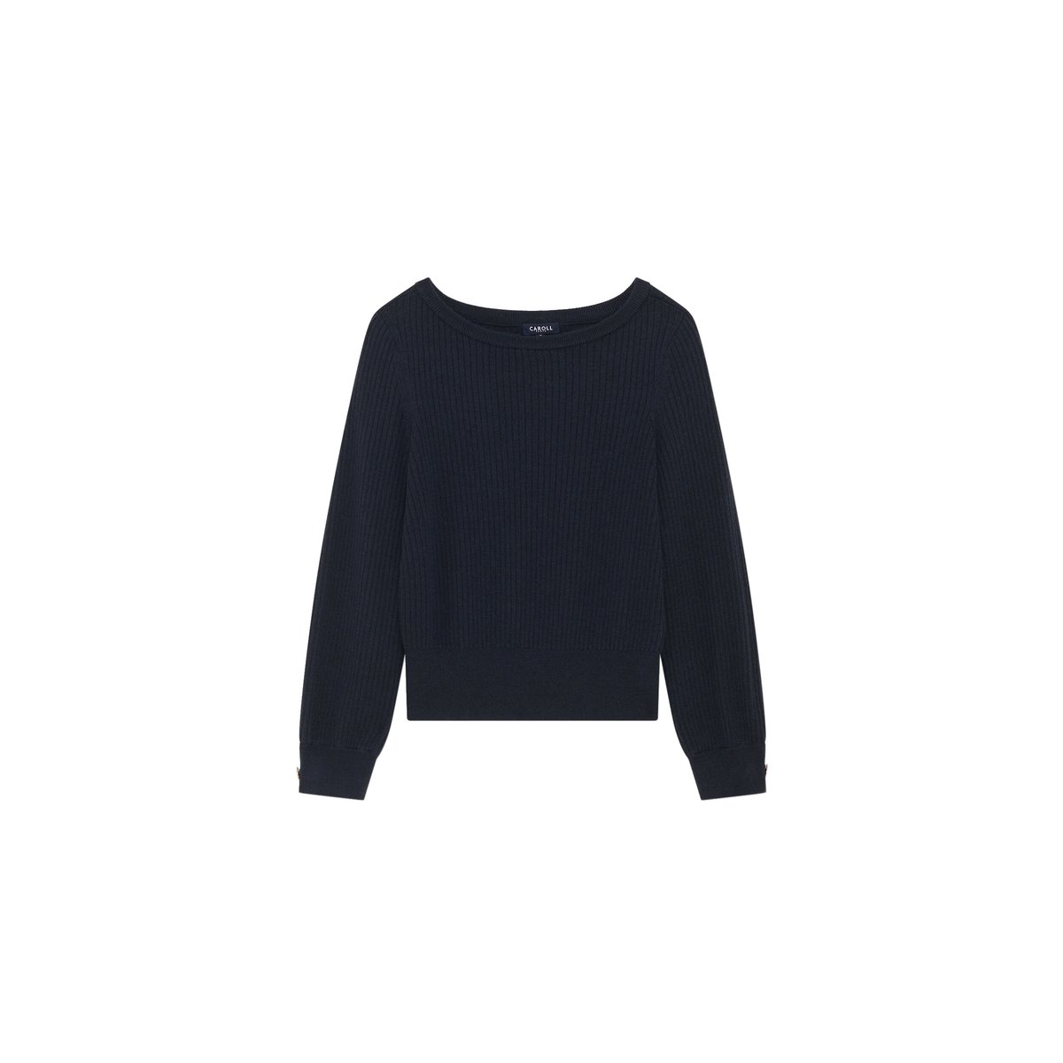 Pull droit col bateau MBETSY bleu marine, CAROLL