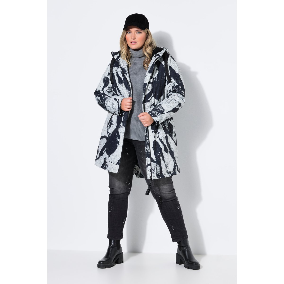 Manteau technique HYPRAR, coupe évasée gris moyen, ULLA POPKEN