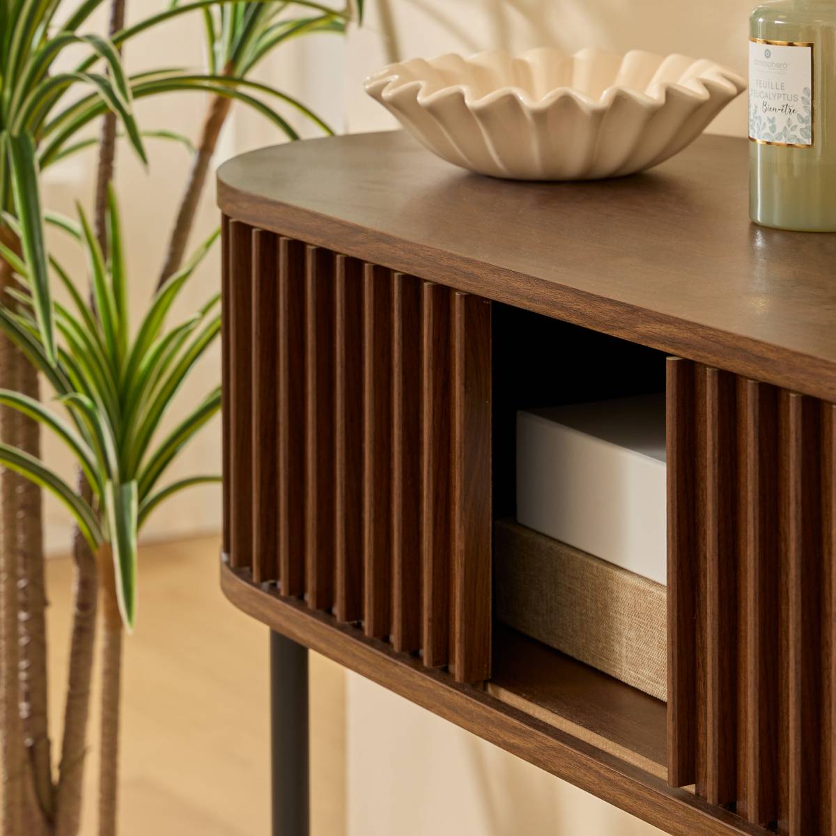 Console rectangulaire ALCOVE marron, ATMOSPHERA