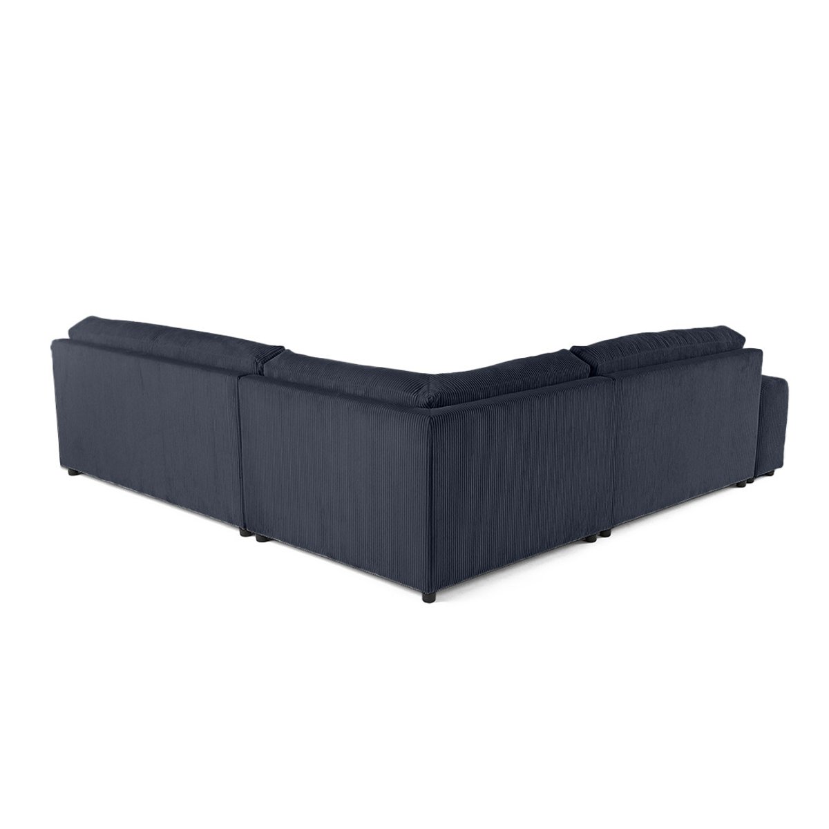 Canapé d'Angle droit 6 places - GARANCE bleu nuit, BEST MOBILIER