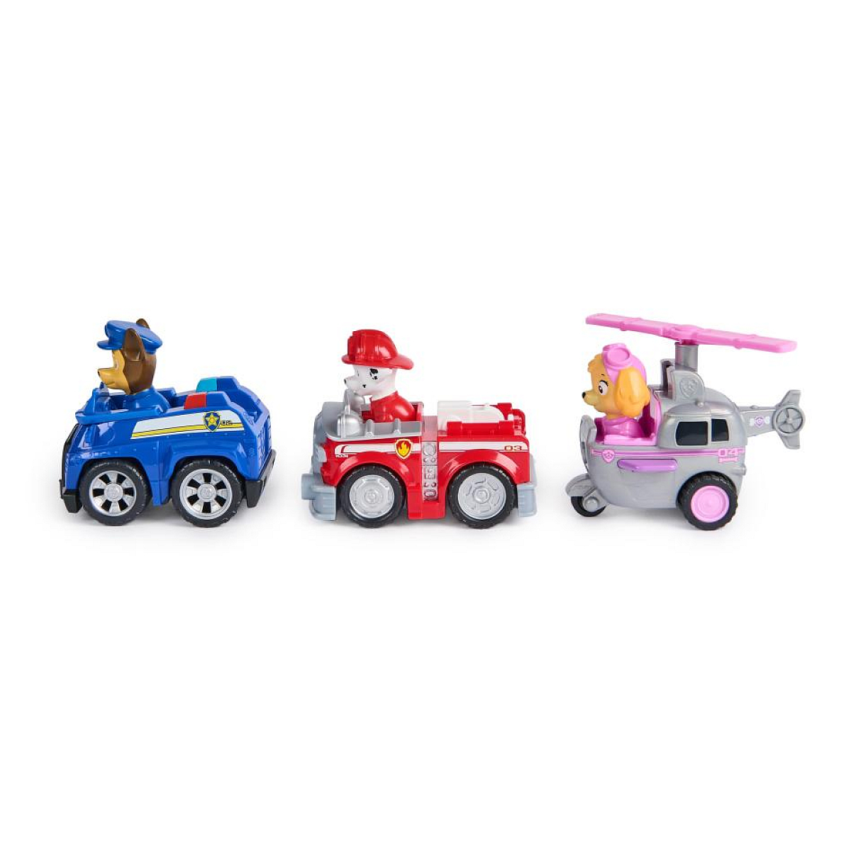 Pack de 3 vehicules retro friction la pat' patrouille couleur unique, SPINMASTER