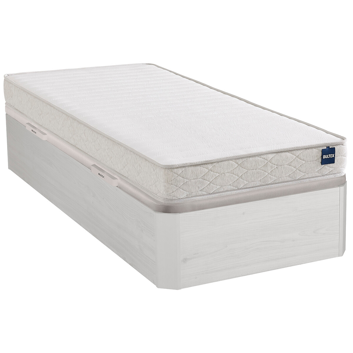 Sommier lit coffre, SPACE UP JUNIOR chêne blanchi, BULTEX