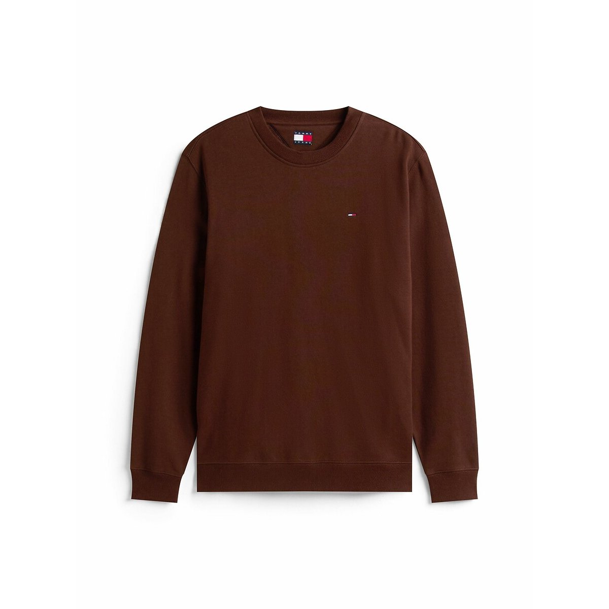 Crew Neck Sweatshirt brown, TOMMY JEANS