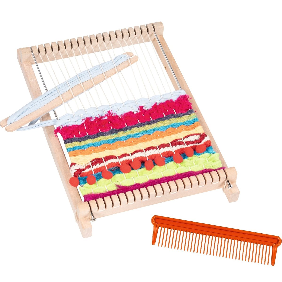 Métier à tisser en bois 17 cm beige, GOKI
