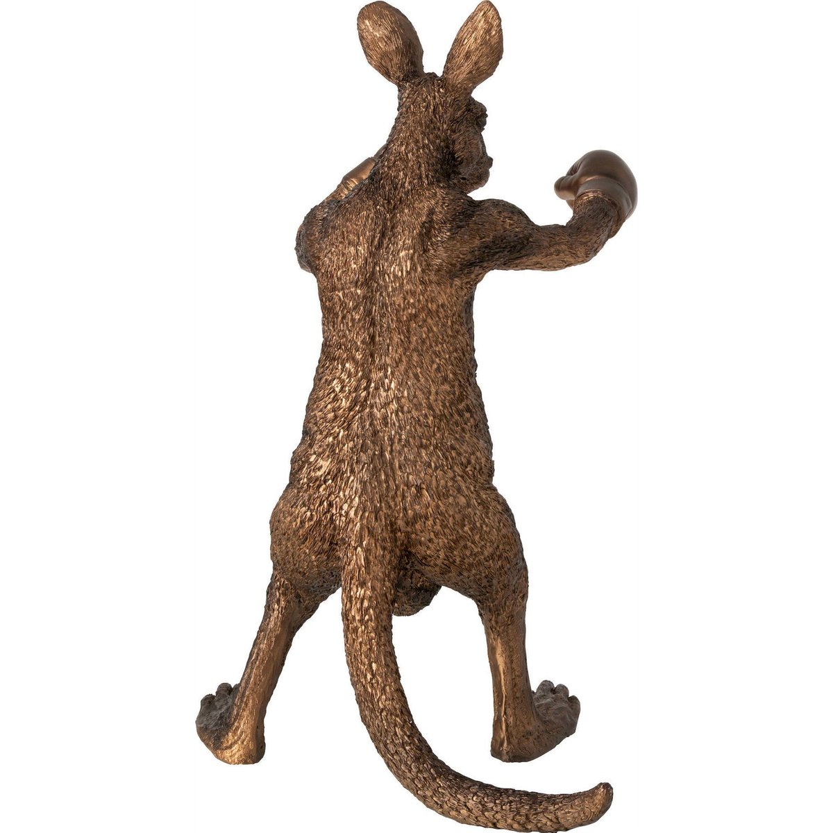 Figurine kangourou boxer en résine bronze, RECOLLECTION