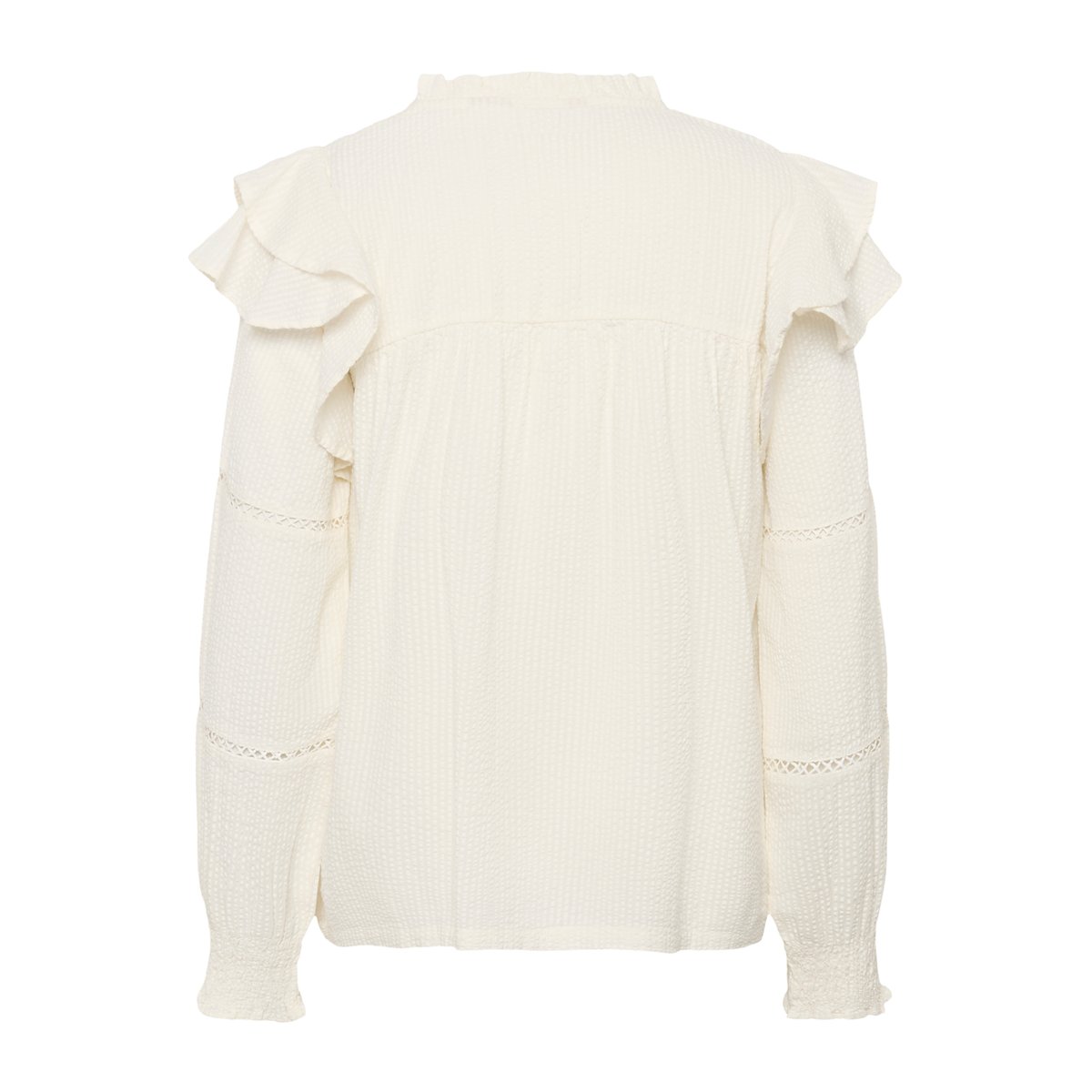Blouse à manches longues blanc spring gardenia, CULTURE