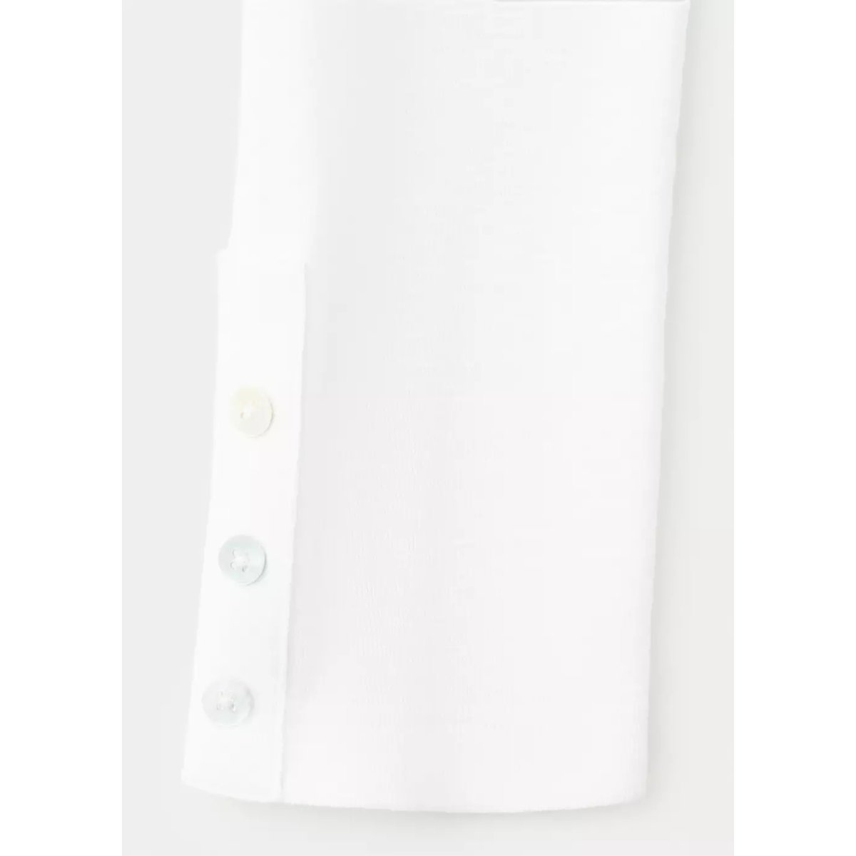 T-shirt à manches longues avec boutons décoratifs blanc cassé, MANGO TEEN