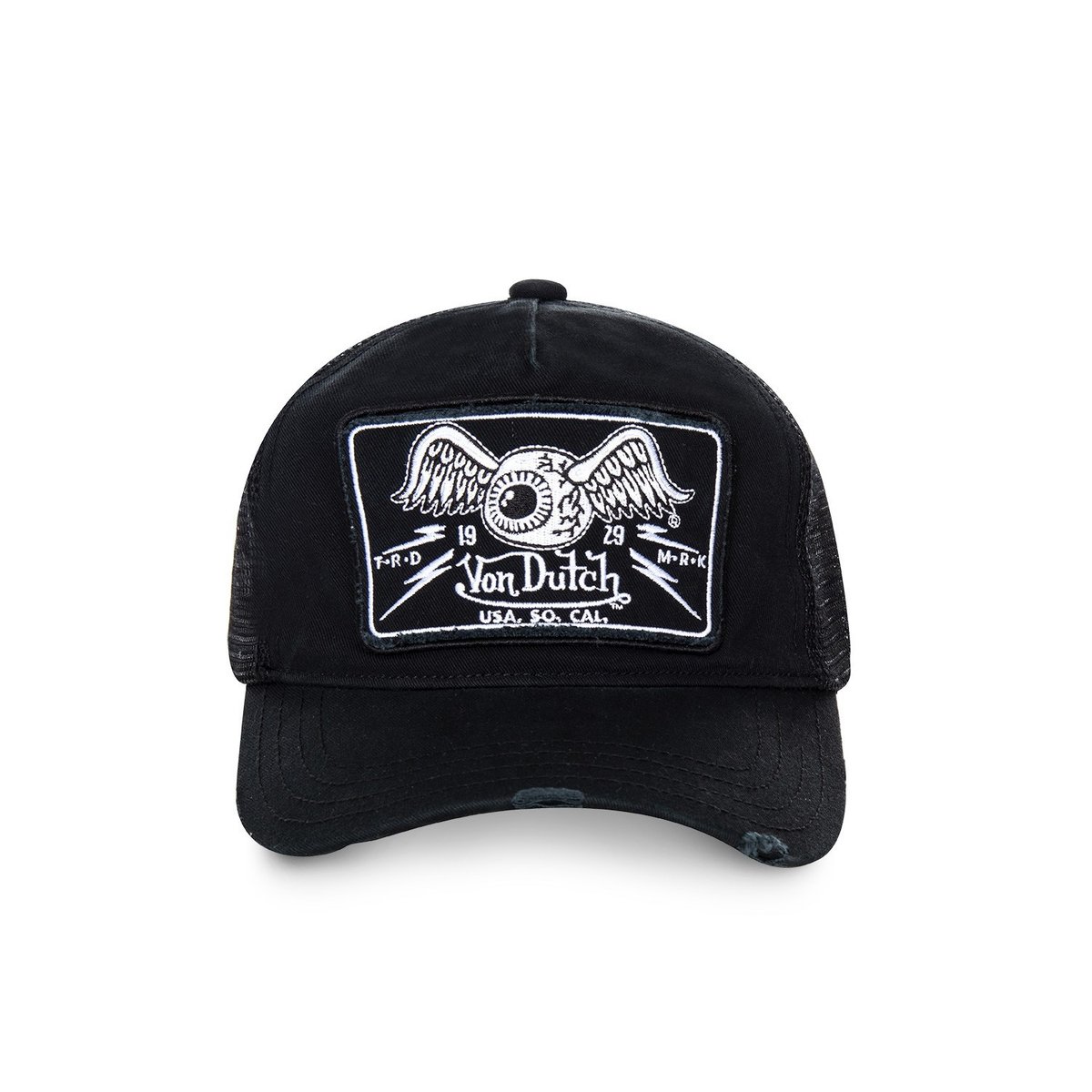 Casquette Trucker Flying eye noir, VON DUTCH