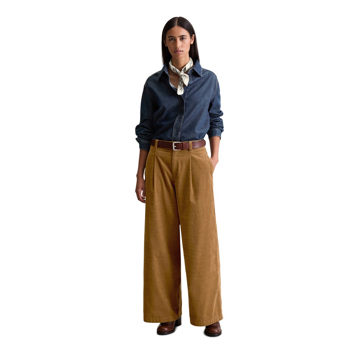 Blouse en jean regular en pur coton bio bleu fooncé, MARC O’POLO DENIM
