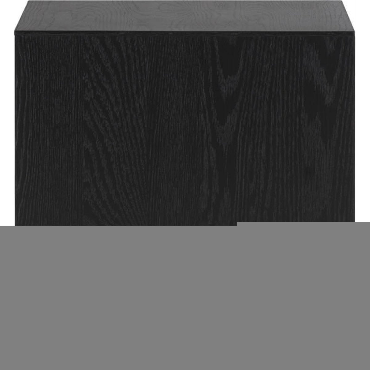 Table d'appoint en pin, Style industriel naturel vieilli et noir, RECOLLECTION