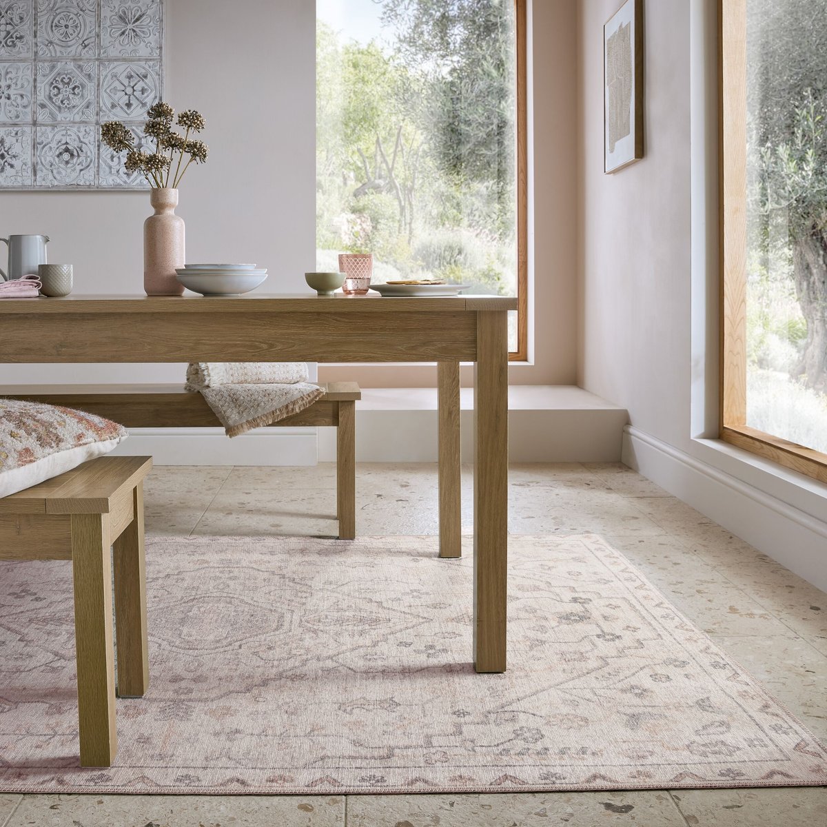 Tapis lavable TEO beige, FLAIR RUGS