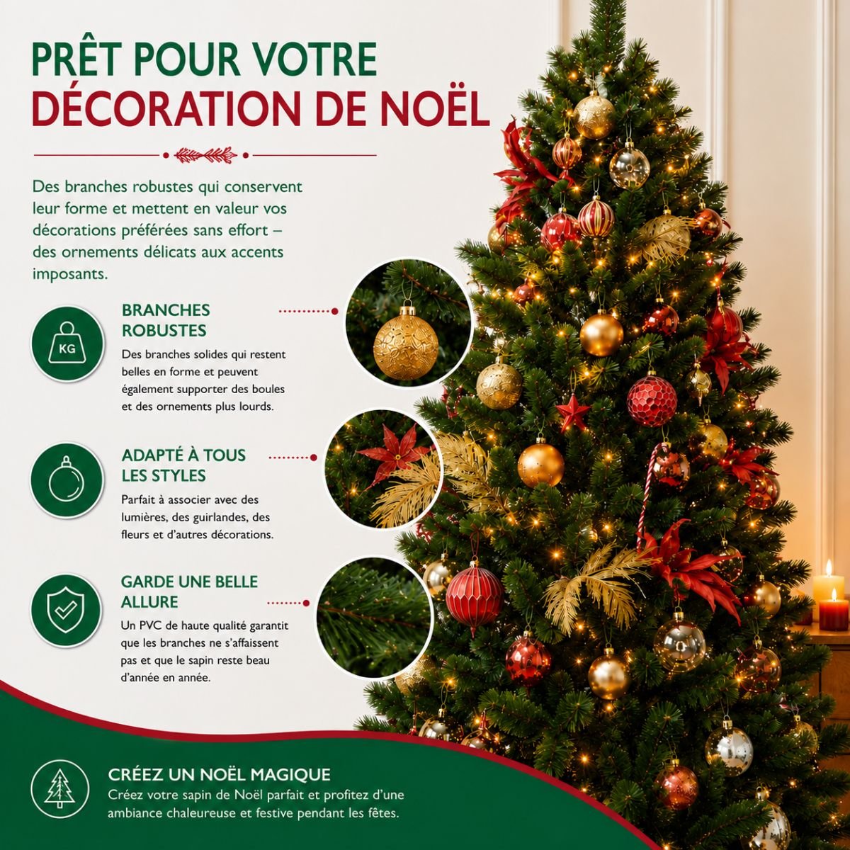 Sapin de Noël CAMDEN vert, TRIUMPH TREE