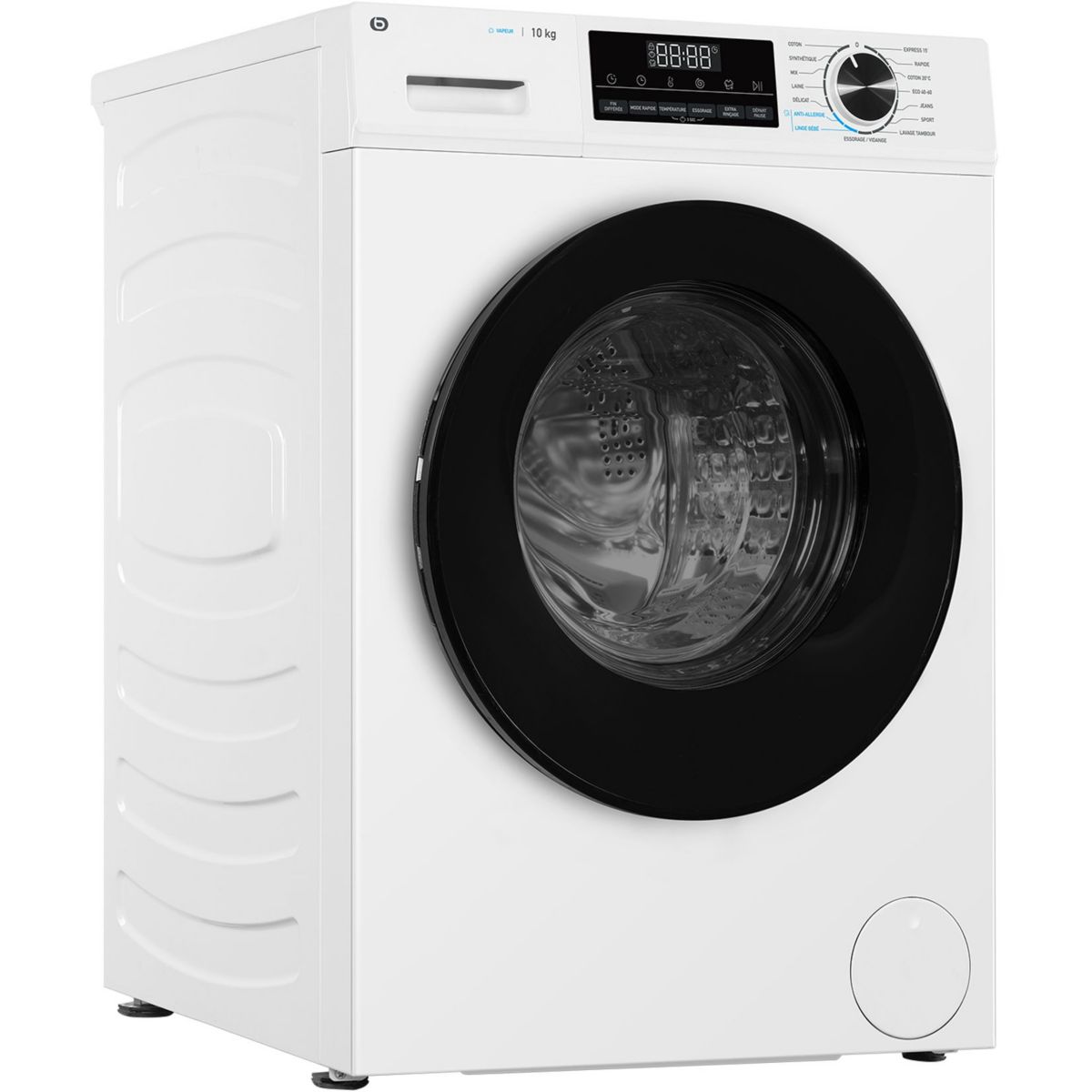 Lave linge hublot ELF1014-6b couleur unique, ESSENTIEL B
