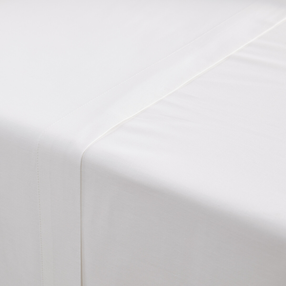 Scenario Organic Cotton Flat Sheet white, LA REDOUTE INTERIEURS