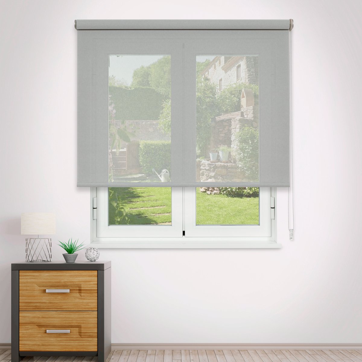 Store enrouleur screen, NO SERIE gris blanc - gris clair, INSPIRE