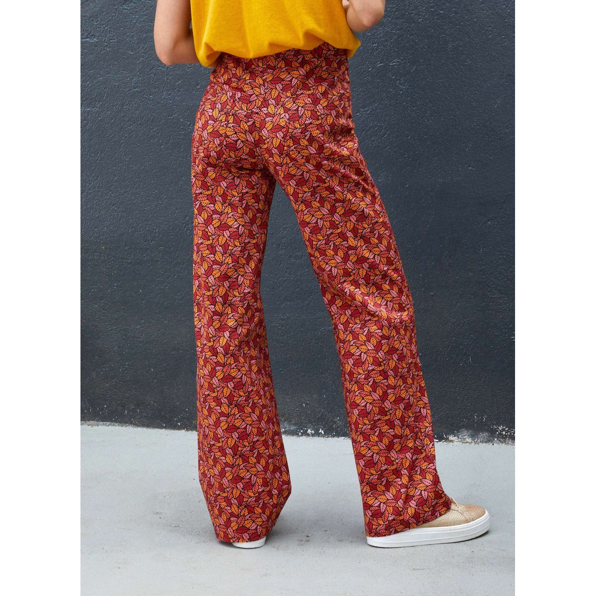 Pantalon ample coton ASLINE orange mandarine nipuni, LA FIANCÉE
