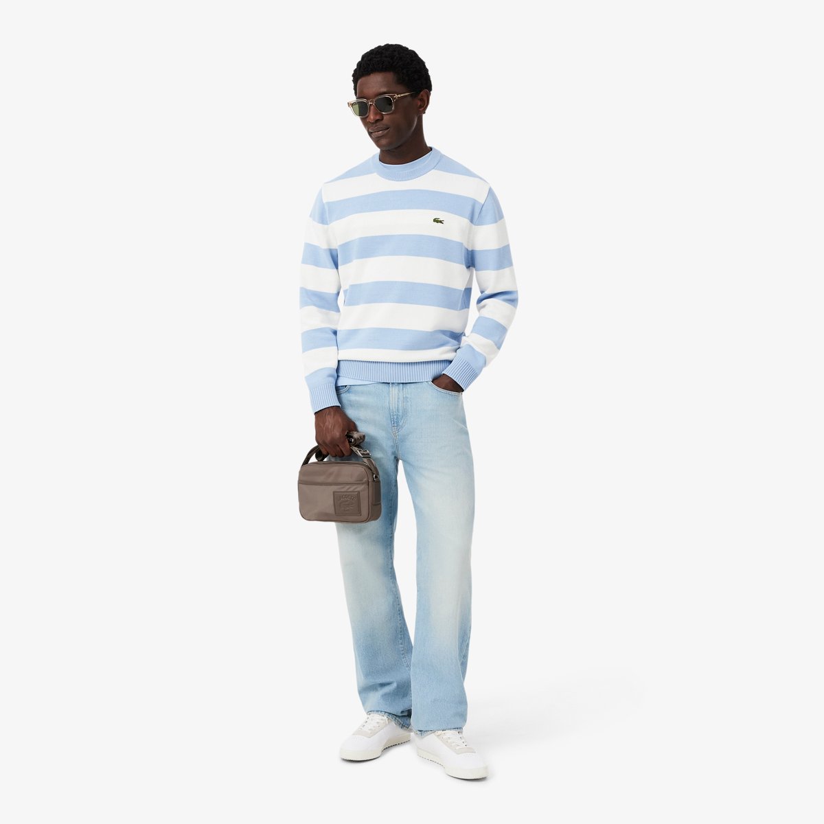 Sacoche Lacoste Classics marron-q80, LACOSTE
